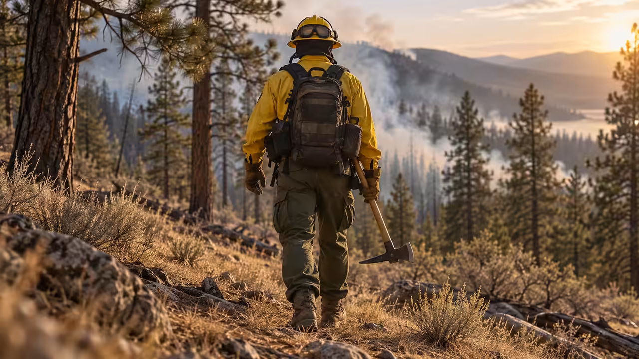 Equipo de protección para combatiente forestal