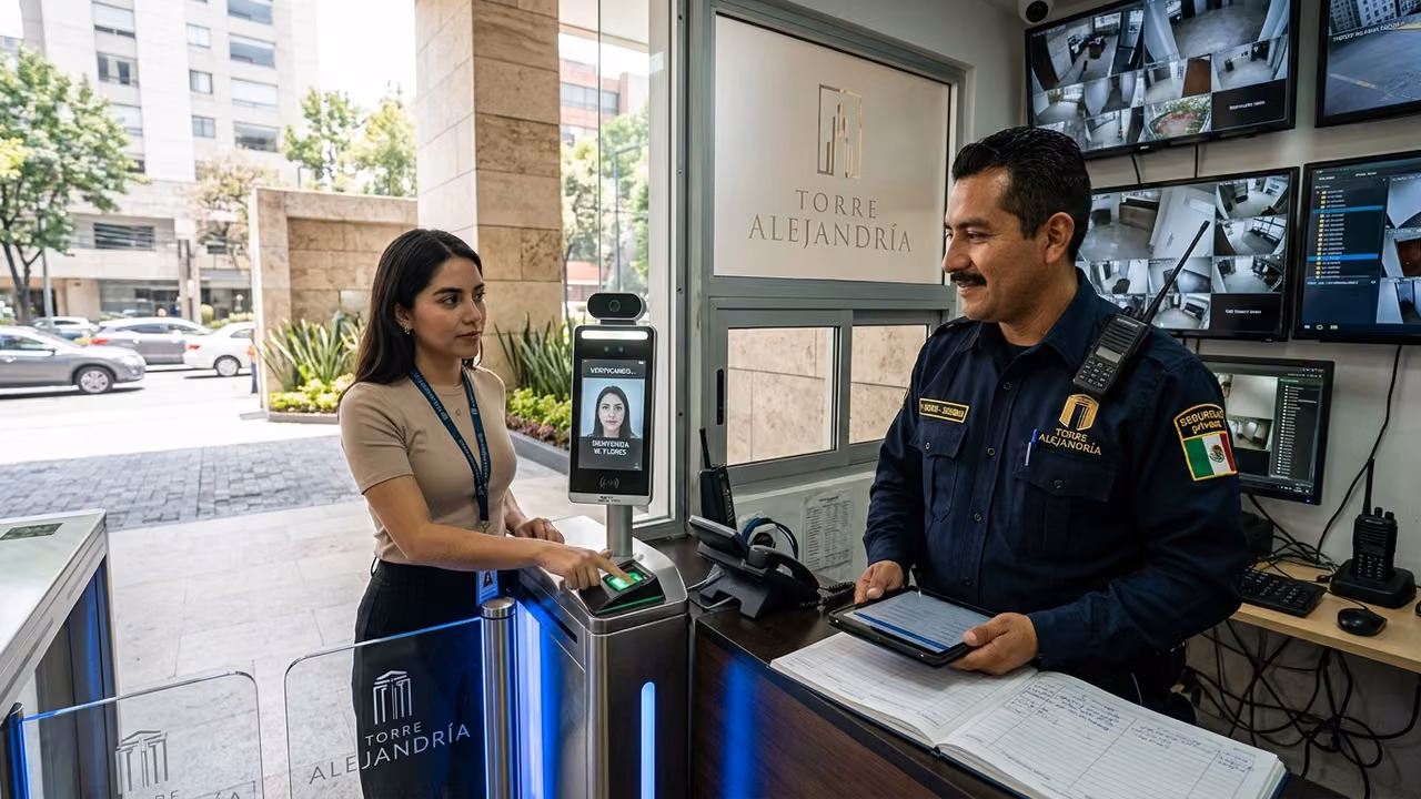 Verificacion de acceso de residentes SEPRICO con protocolo documentado
