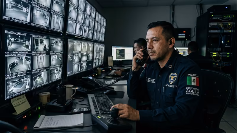 Control de accesos biometrico en residencial de CDMX